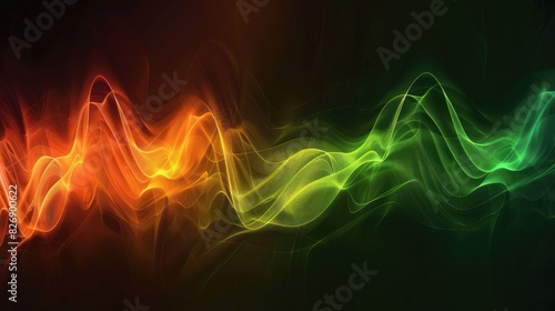 Colorful Light Wave Background 