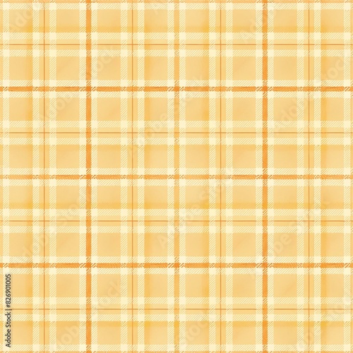 orange plaid, checkered, tartan seamless pattern suitable for fashion textiles and graphics