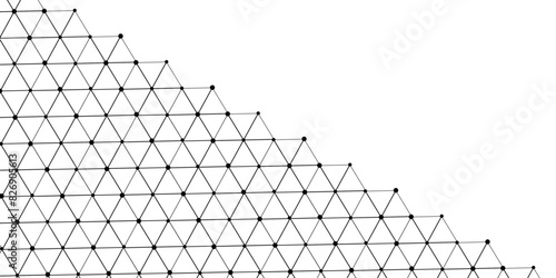 Abstract elegant background black line texture. Abstract black geometric overlapping hexagon pattern abstract futuristic background design. data concept. vector illustration.	