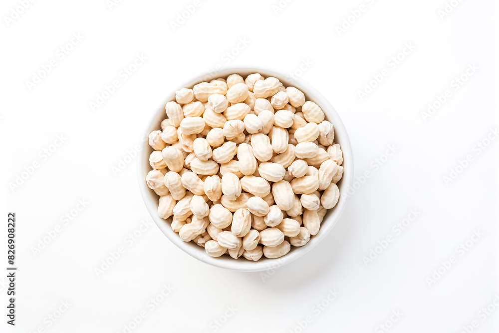 Bowl of Peanuts Isolated on White Background Bowl of Peanuts Isolated on White Background