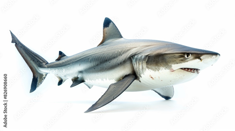 Majestic Shark in Jungle Habitat - Wildlife Conservation Concept Majestic Shark in Jungle Habitat - Wildlife Conservation Concept
