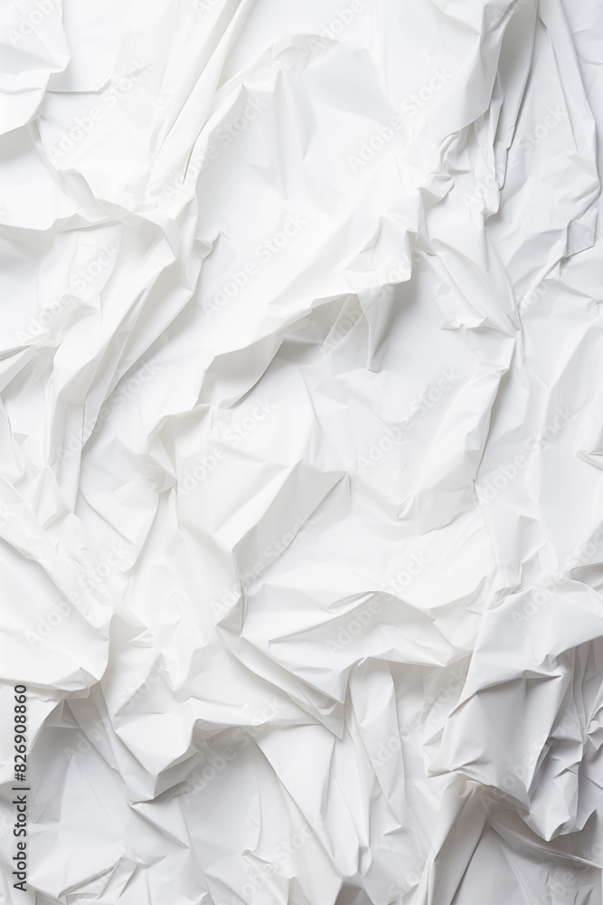 Fototapeta premium wrinkled white paper