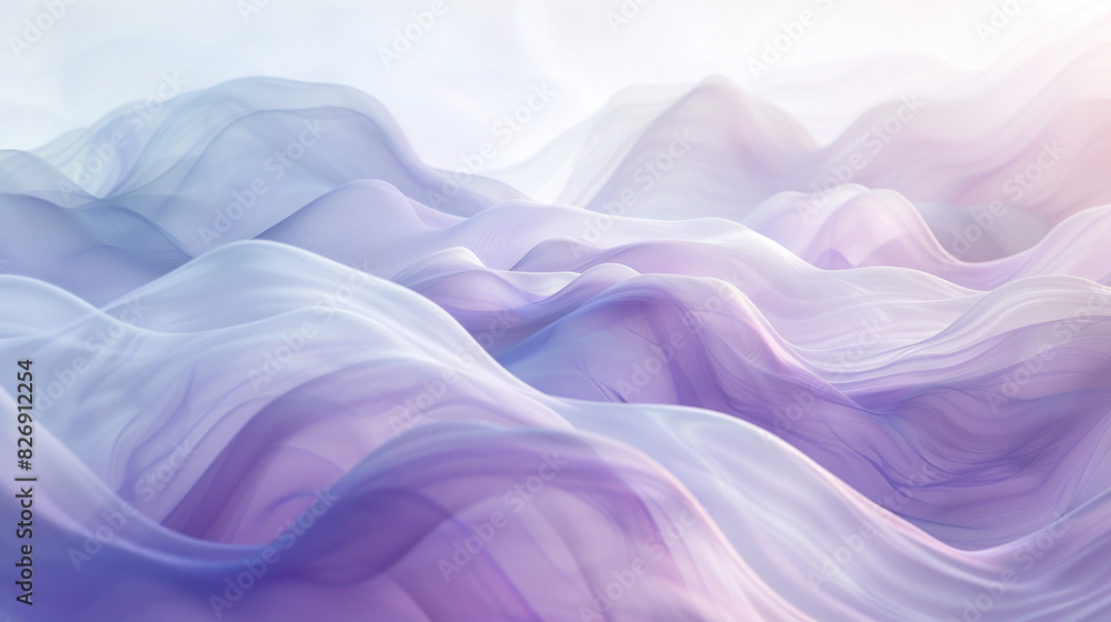 Fototapeta premium Soft Grey Wave Whispers