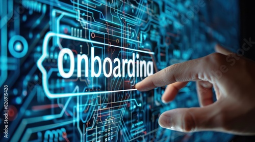 Onboarding business process concept photo