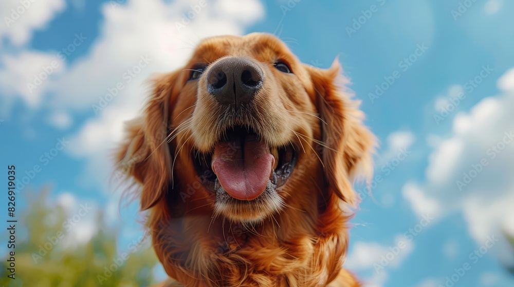 Golden Retriever with a Big Smile
