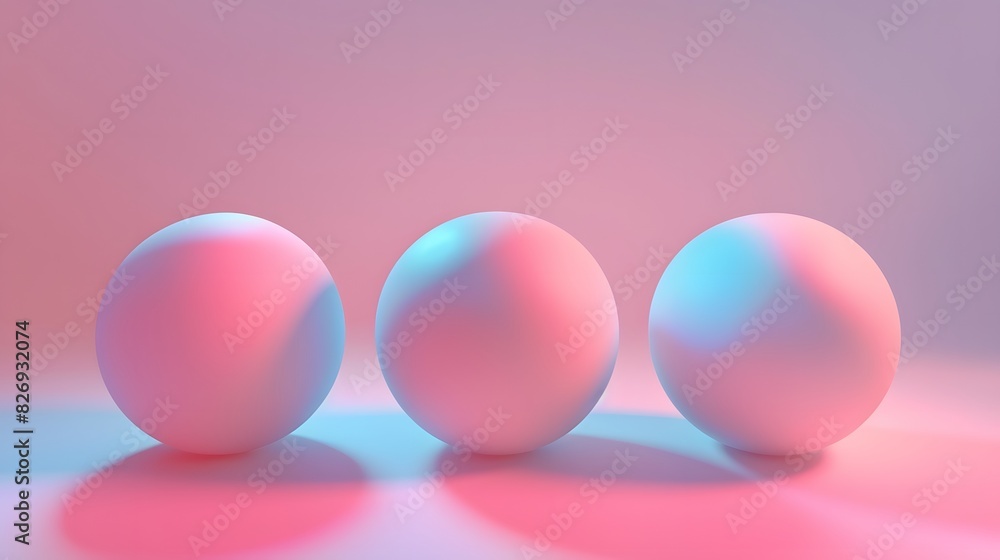 Pastel spheres abstract background Pastel spheres abstract background