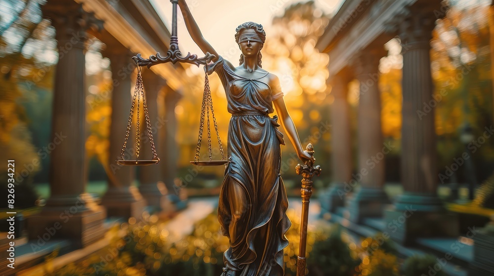 Scales of Justice Law and Order in Focus
