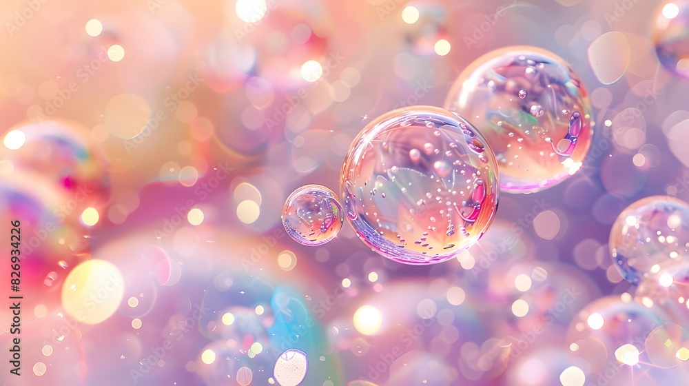 Pastel spheres abstract background Pastel spheres abstract background