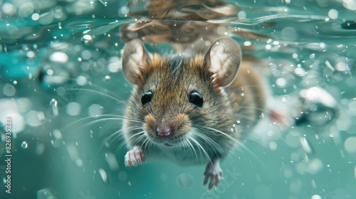 Aquatic Journey A Mouse's Adventure in Water 