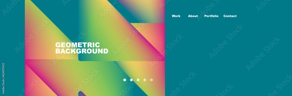 Colorful fluid gradient triangles and squares web site template. Vector Illustration For Wallpaper, Banner, Background, Card, Book Illustration, landing page Colorful fluid gradient triangles and squares web site template. Vector Illustration For Wallpaper, Banner, Background, Card, Book Illustration, landing page