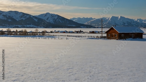 landscape with a house © Aamar