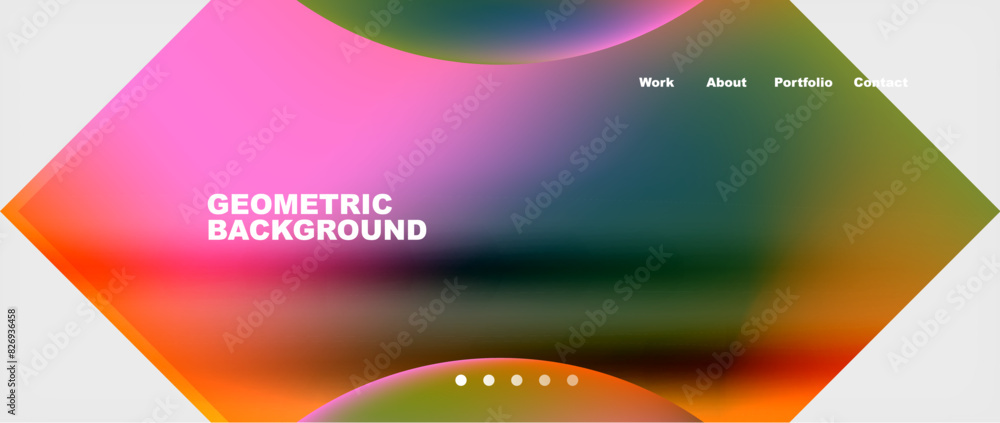 Minimal geometric web site page template design. Vector Illustration For Wallpaper, Banner, Background, Card, Book Illustration, landing page Minimal geometric web site page template design. Vector Illustration For Wallpaper, Banner, Background, Card, Book Illustration, landing page