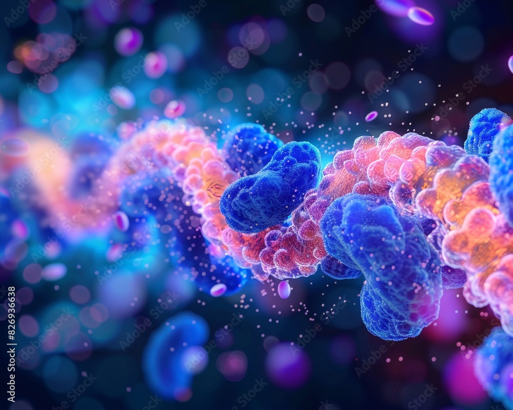 Visualize the absorption process of watersoluble vitamins B complex and