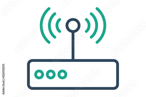 Internet icon. icon related to utilities. line icon style. utilities elements vector illustration