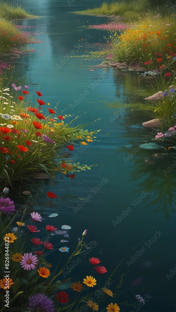 beautiful and peaceful flower garden background beautiful and peaceful flower garden background