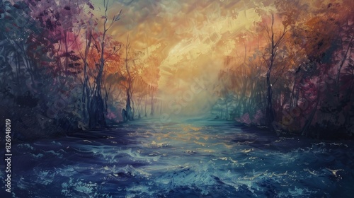 Wallpaper Mural oil painting background Torontodigital.ca