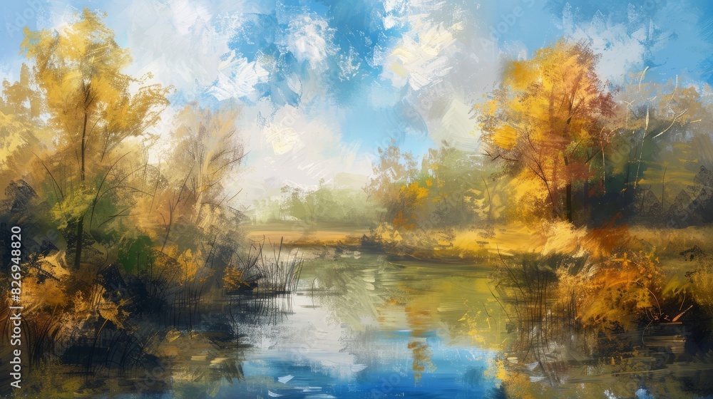 Fototapeta premium oil painting background