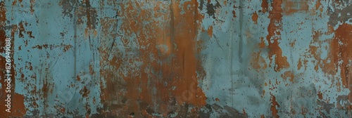 metal texture wallpaper with old paint and rust 
