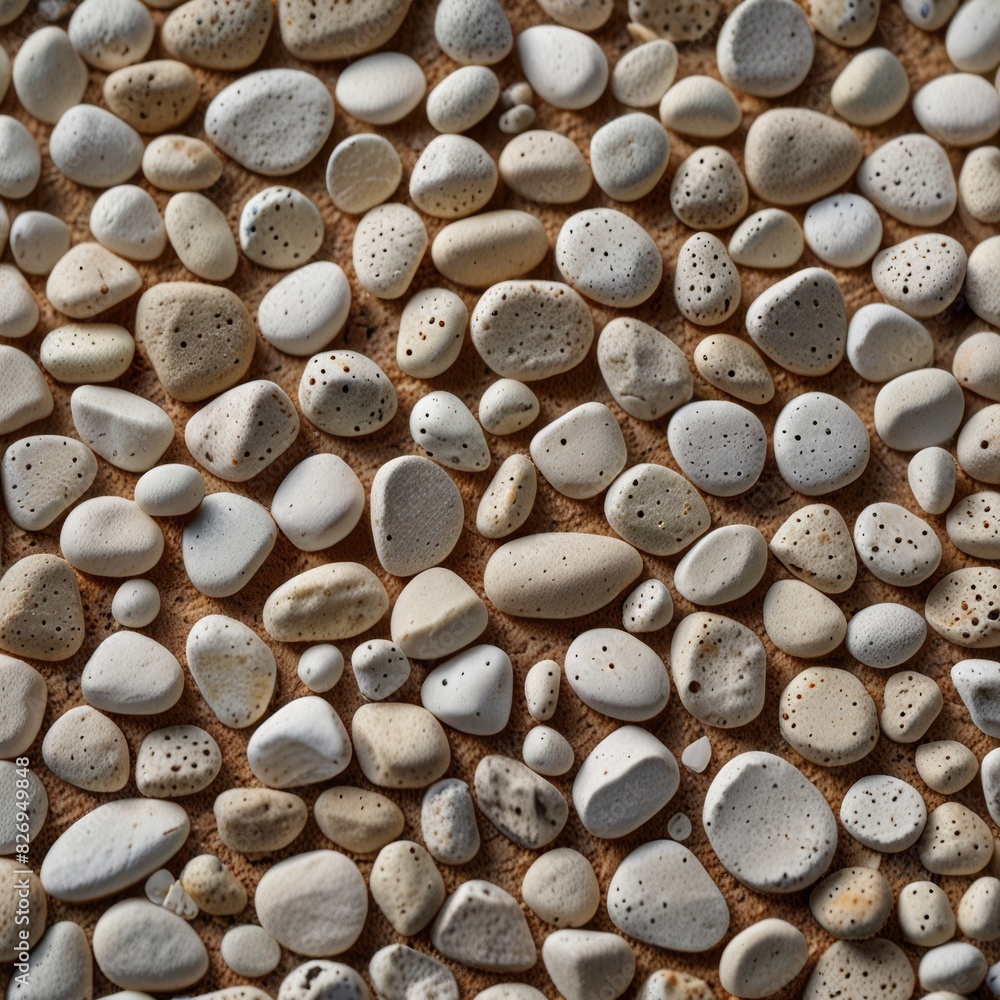 A close up of white rocks with a few spots on them A close up of white rocks with a few spots on them
