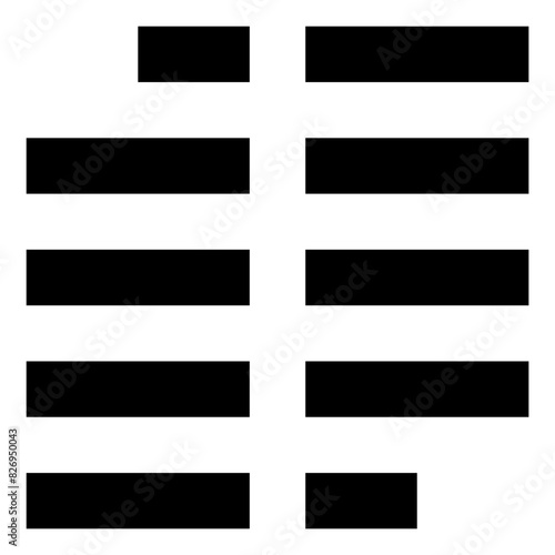 align line icon for editor user interface