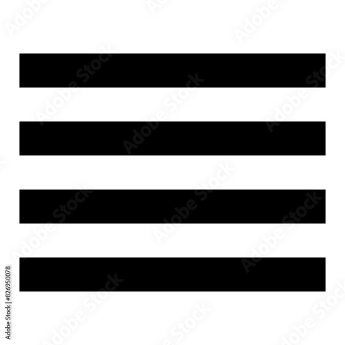 align justify line icon for editor user interface