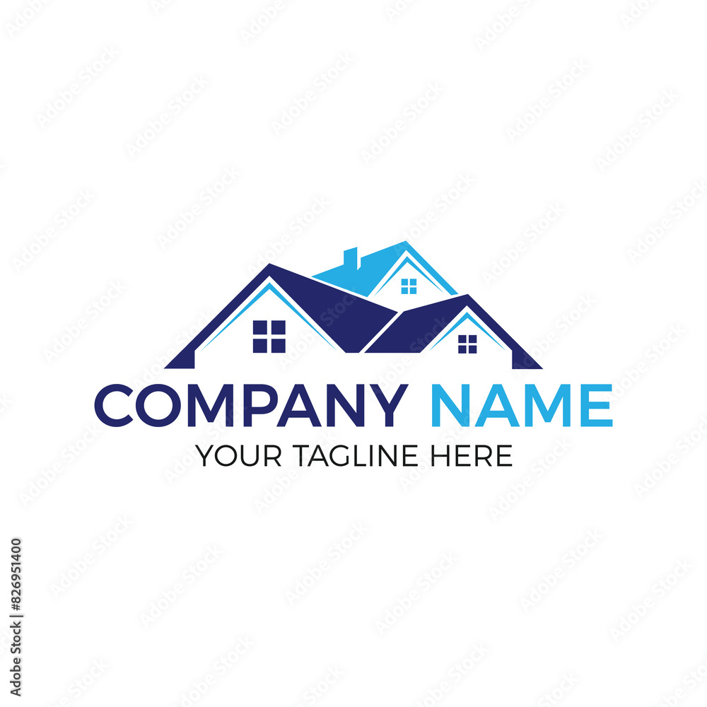 Real Estate Vector Logo Design Template. Building and Construction Logo Real Estate Vector Logo Design Template. Building and Construction Logo