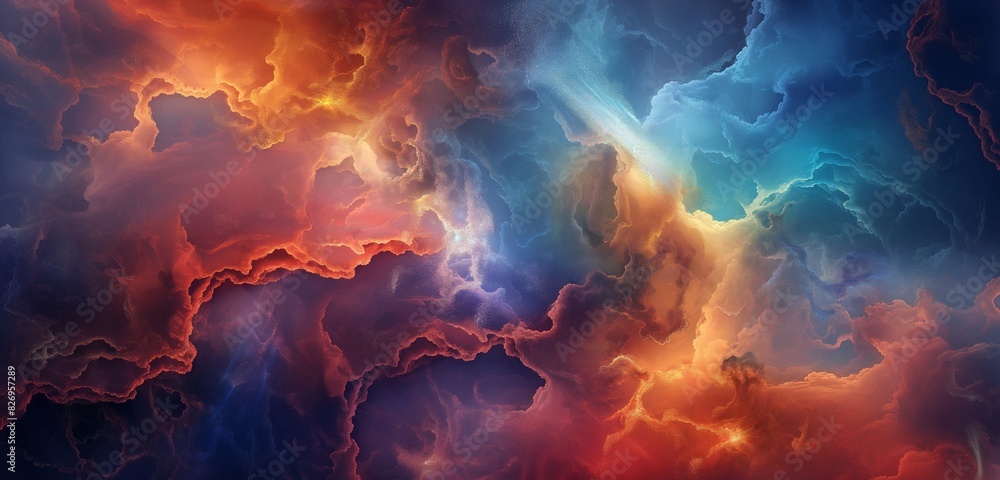 Very Deep Color vibrant and vivid deep color smoke backgorund mixing with each others ...