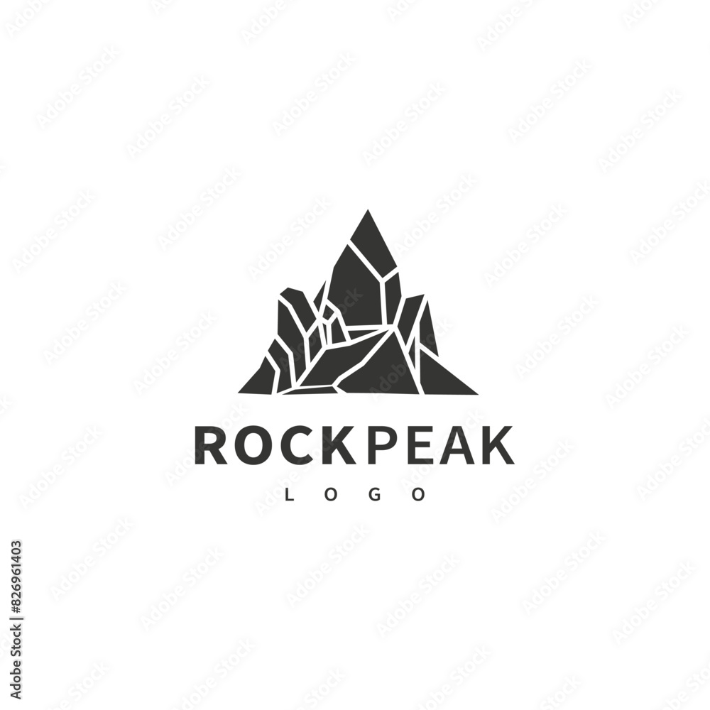 ARTBOARD 3000X3000 NEW 1mbrock peak vector logo design 2