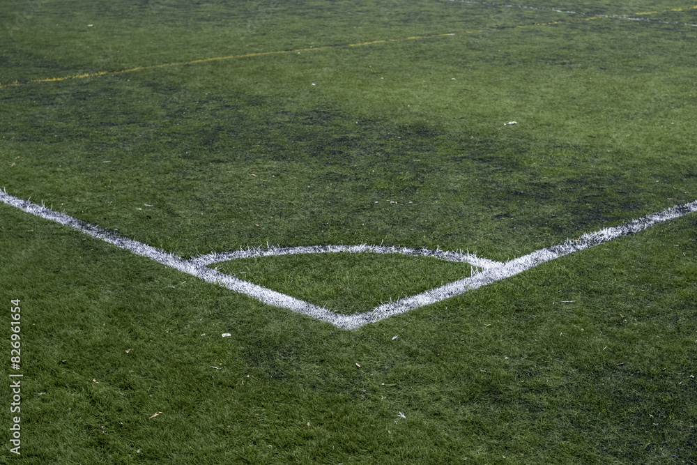 Obraz premium Corner on a soccer field