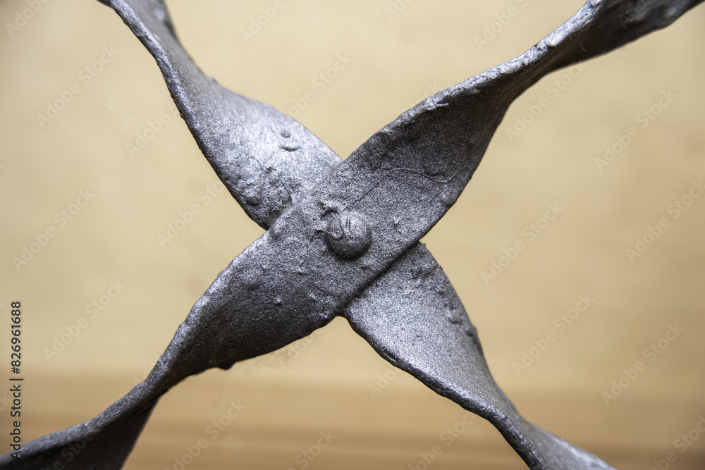Fototapeta premium Metal fence outside