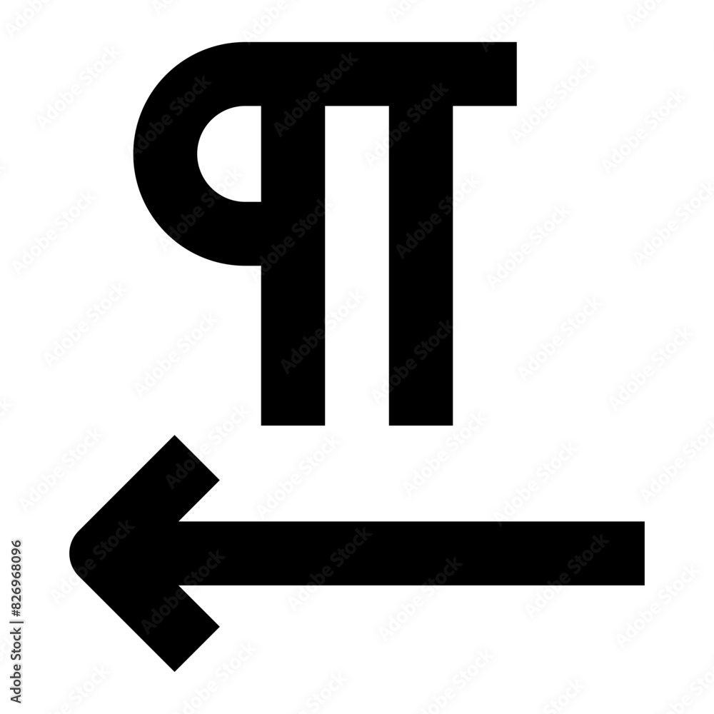 right to left text direction line icon for editor user interface right to left text direction line icon for editor user interface