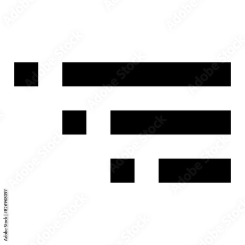 list line icon for editor user interface