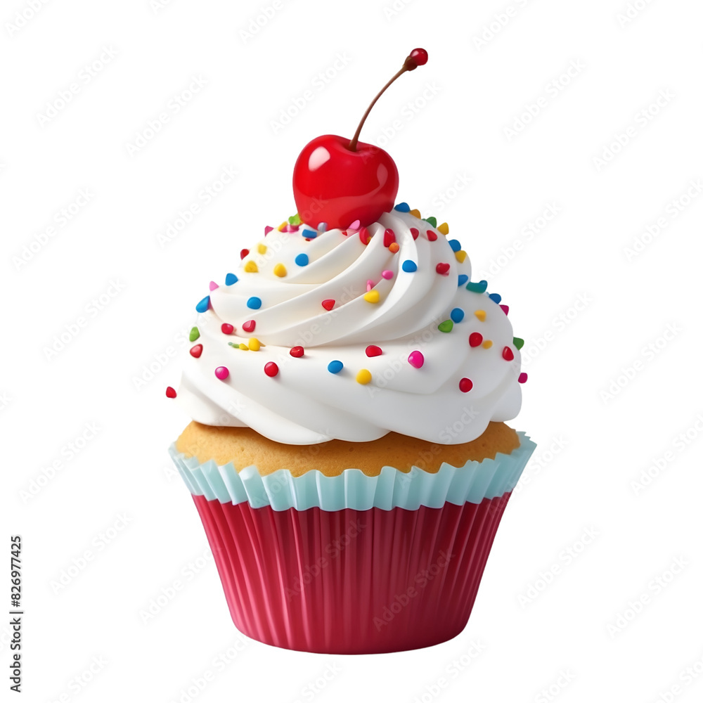 cupcake with cherry cupcake with cherry