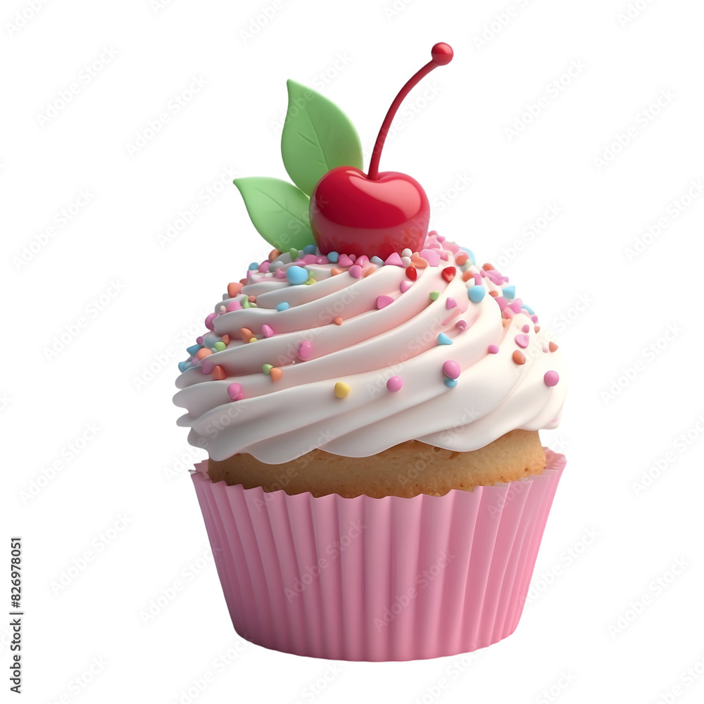 cupcake with cherry cupcake with cherry