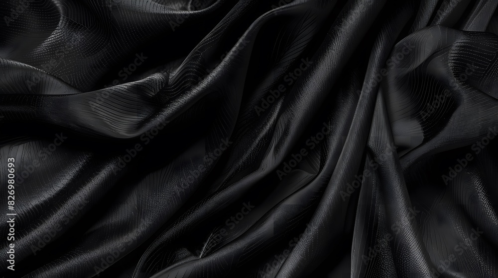 Black fabric background Black fabric background