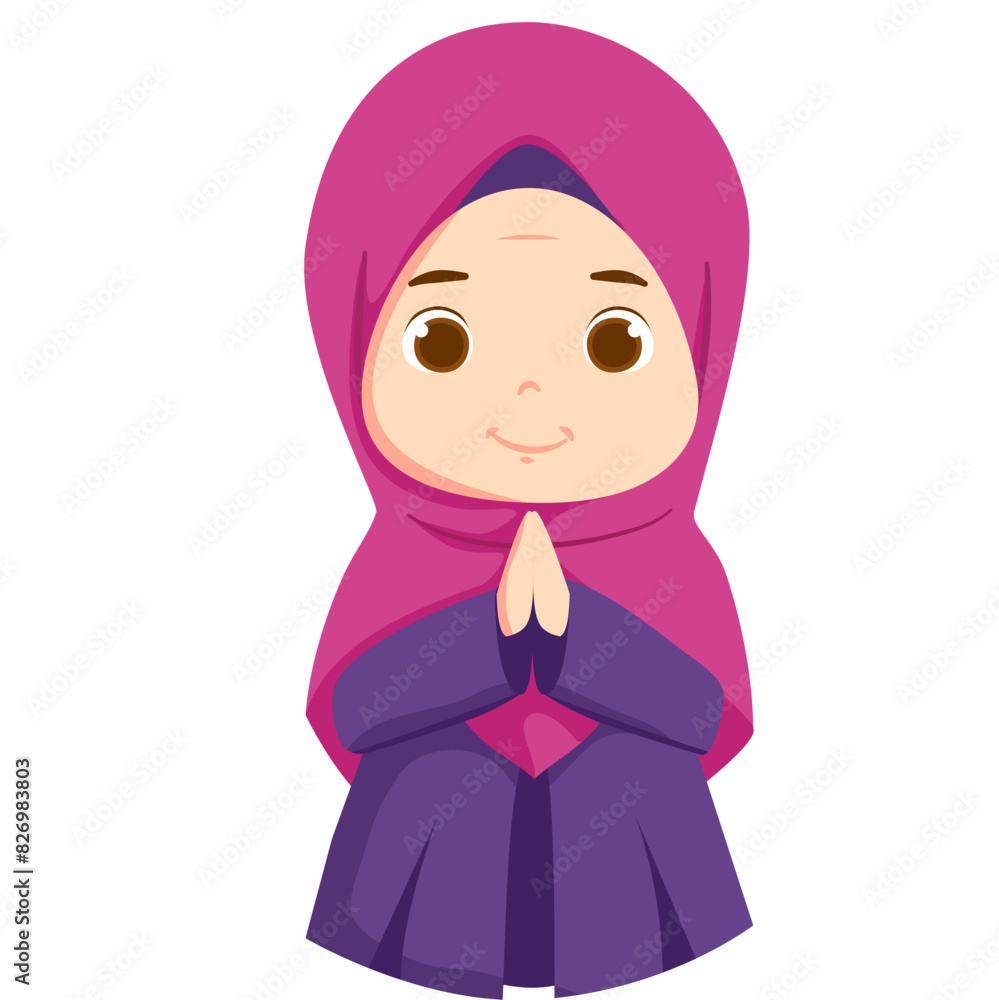 Mother Cartoon Character Muslim Mother Cartoon Character Muslim