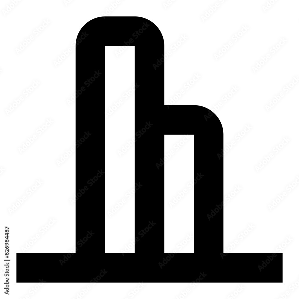 vertical align bottom line icon for graphic editor user interface vertical align bottom line icon for graphic editor user interface