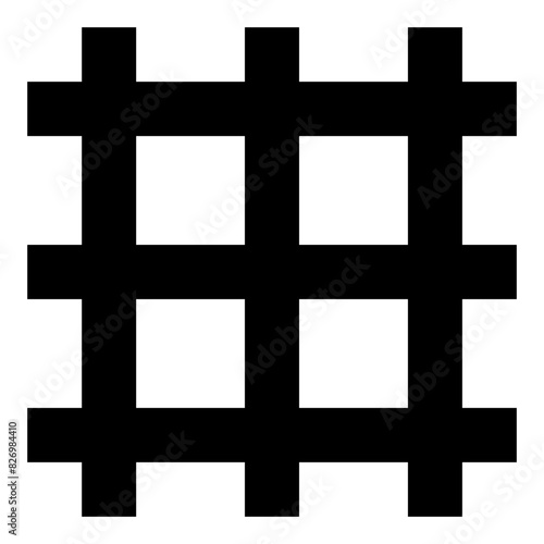 grid line icon for graphic editor user interface