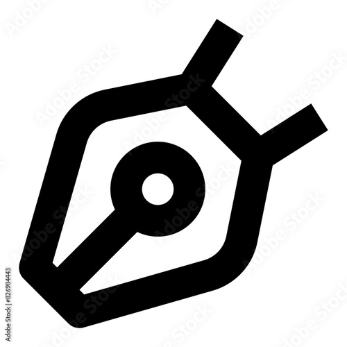 pen tool line icon for graphic editor user interface