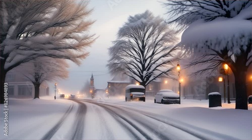Winter Cityscape photo