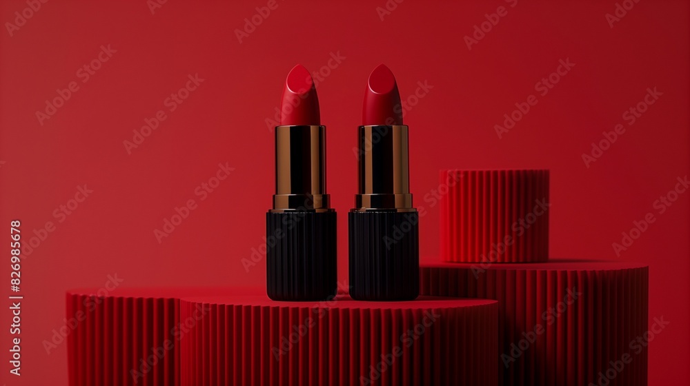 The Timeless Magic of Crimson Beauty: A Red Lipstick on a Luxurious Red Background, Celebrating Unmatched Elegance 深紅の美の時を超えた魔法 比類なき優雅さを祝う贅沢な赤い背景に映える赤い口紅.Generative AI The Timeless Magic of Crimson Beauty: A Red Lipstick on a Luxurious Red Background, Celebrating Unmatched Elegance 深紅の美の時を超えた魔法 比類なき優雅さを祝う贅沢な赤い背景に映える赤い口紅.Generative AI