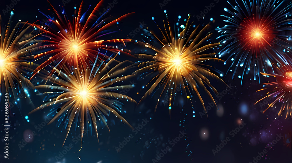 Celebration Background With Fireworks Theme Celebration Background With Fireworks Theme
