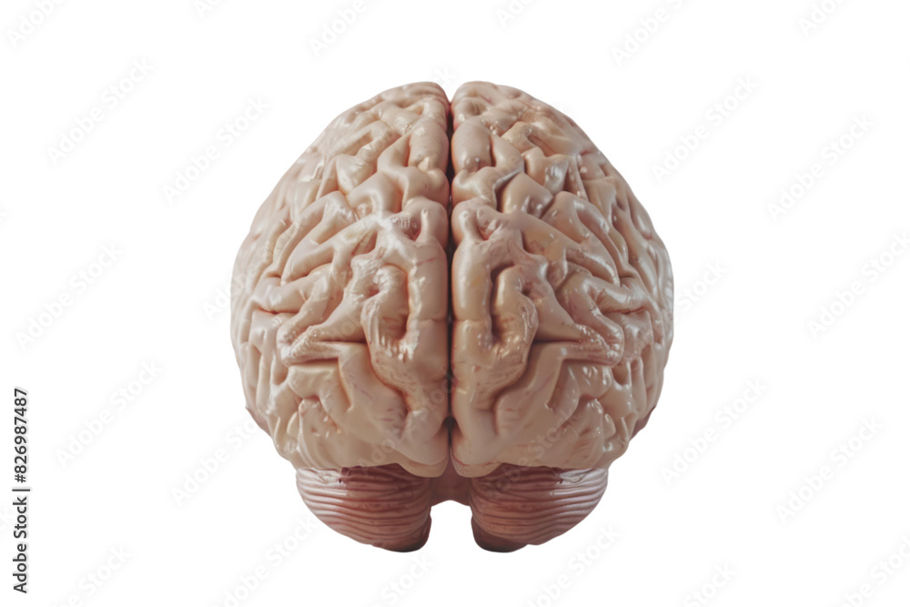 Abstract human brain on a white background Abstract human brain on a white background