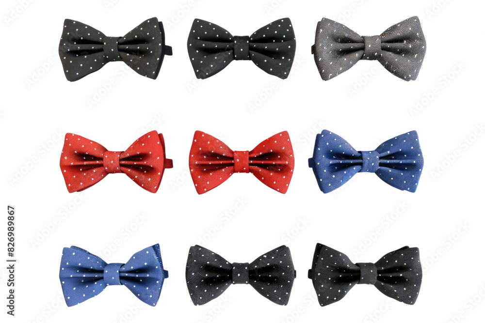 Bow ties isolated on white background Bow ties isolated on white background