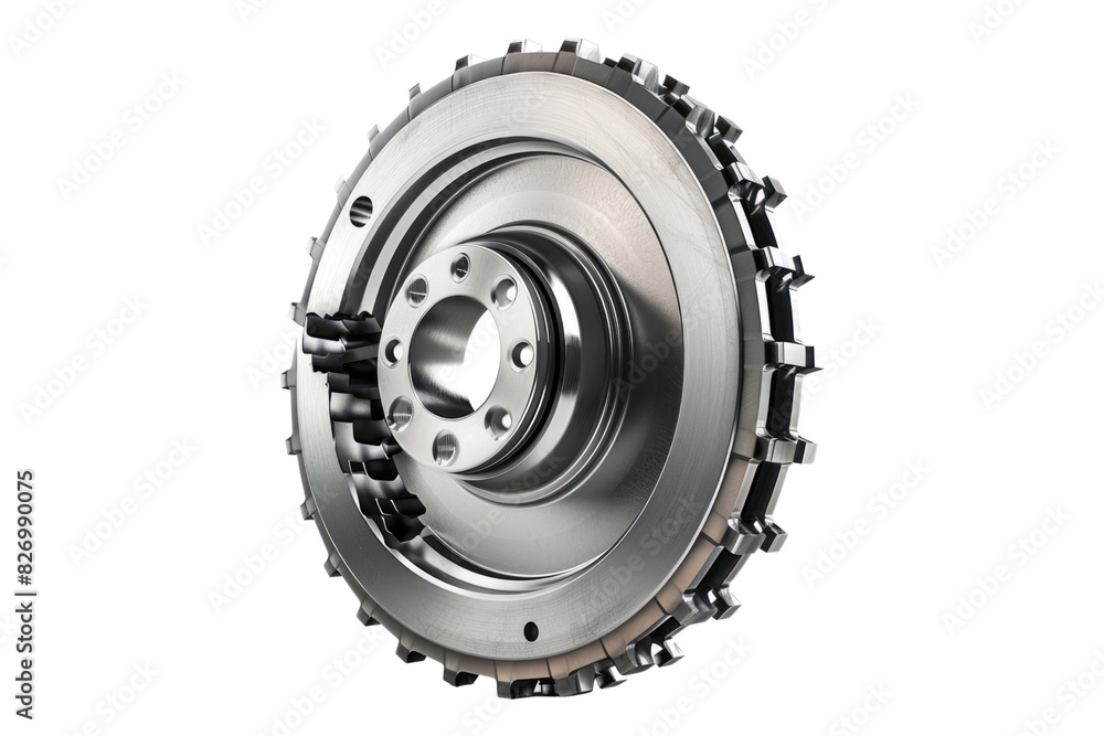 Caliper and rotor isolated on white background Caliper and rotor isolated on white background