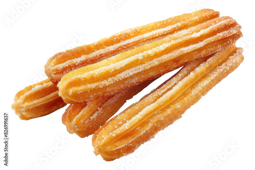 Churros isolated on white background