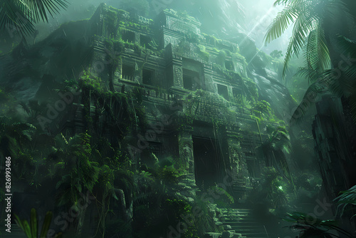 A lost civilization hidden within the depths of a jungle  waiting to be rediscovered.