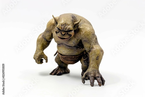Miniature ogre  isolated on white