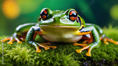  frog in tropical forest