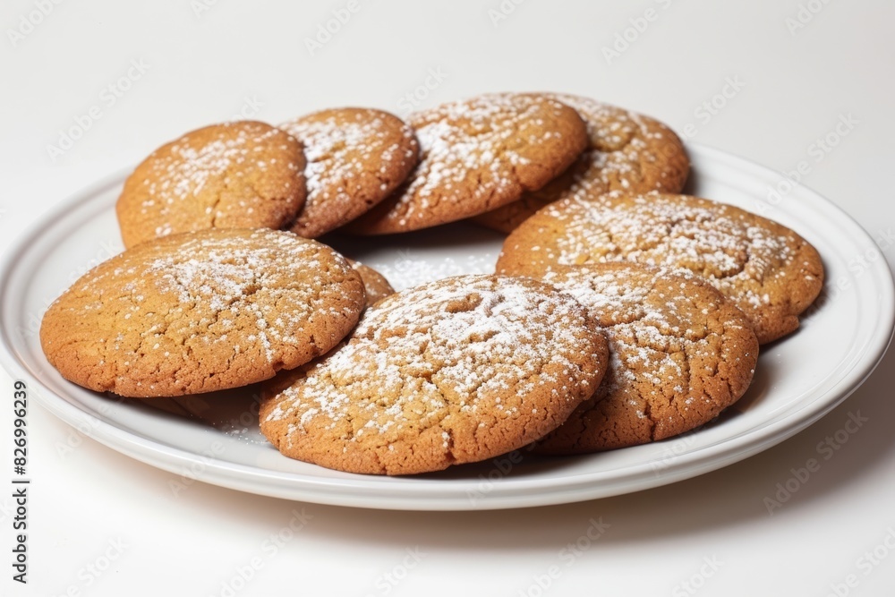 Fototapeta premium Charming gingersnap cookies with rustic charm